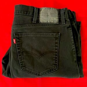 Levi 541 Black Denim Athletic Fit Jeans